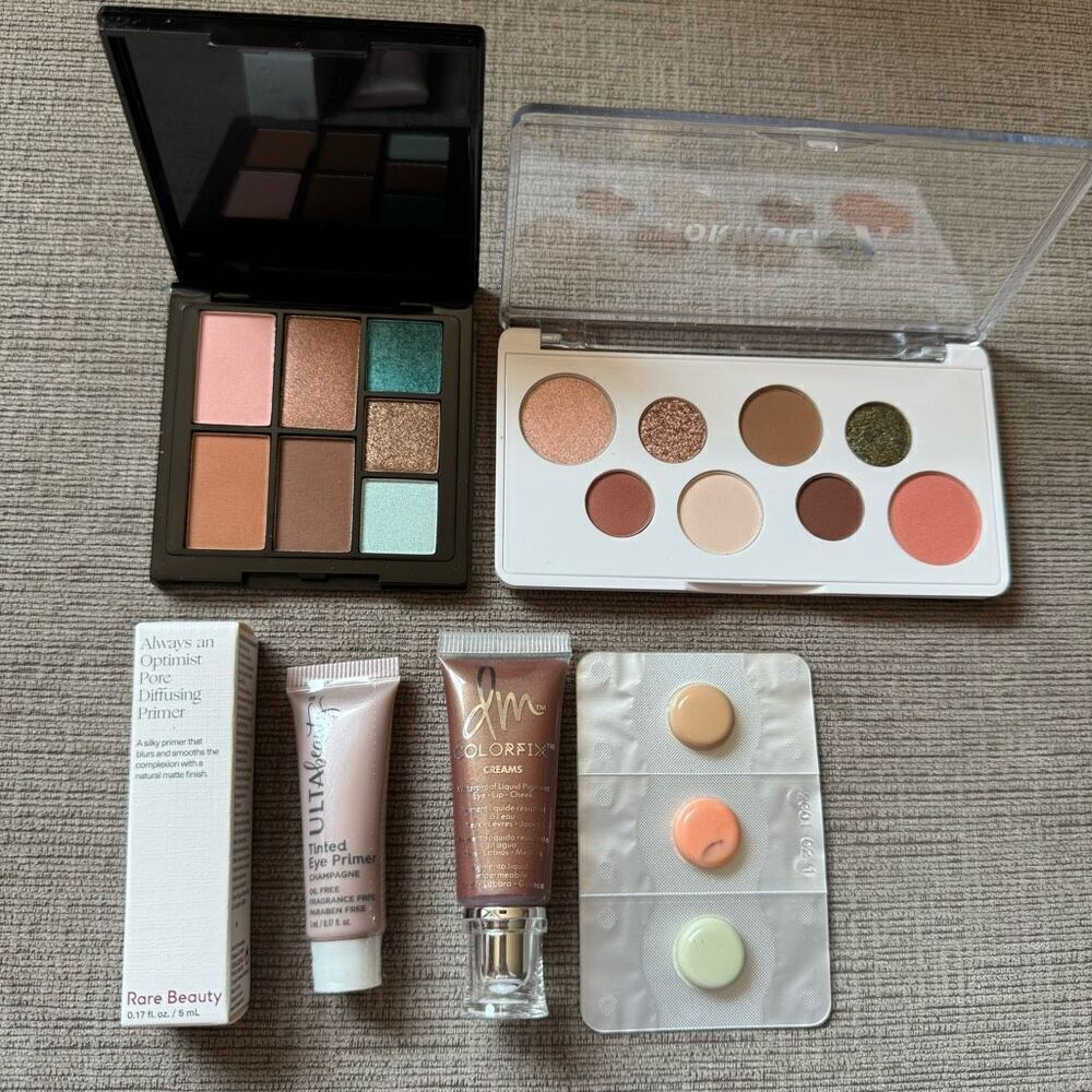 Set of 6 new make up items: ReinaRebelde eye color, primer, pigment